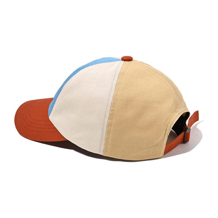 Wholesale Color blocked baseball cap embroidered letters duckbill cap soft top sun hat