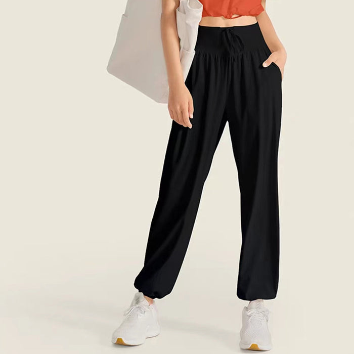 Wholesale New cool and quick drying sports pants with long legs and loose fit yoga pants for casual fitness wear