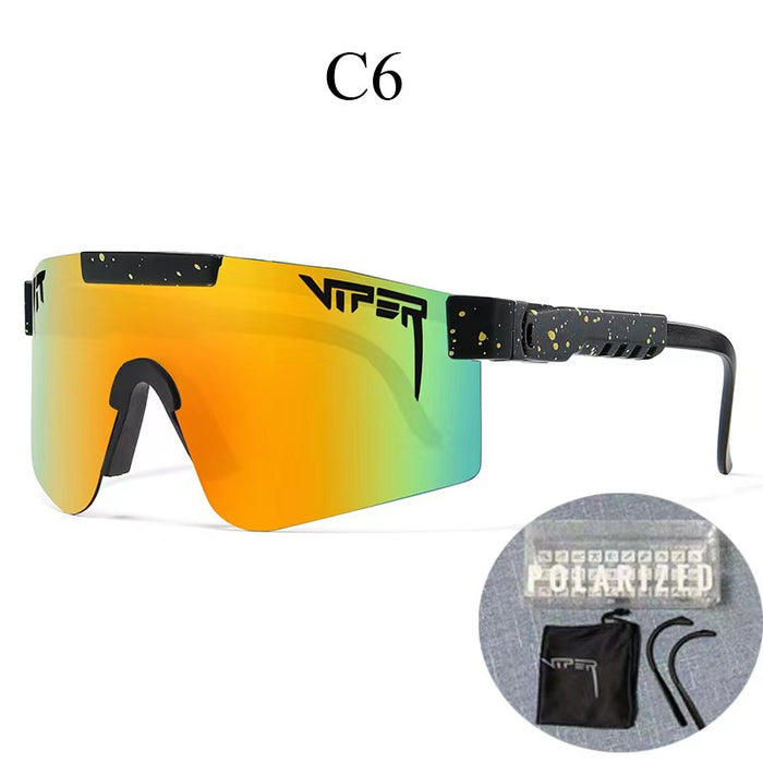 Wholesale PC Real Film Coated Square Frame Windproof Cycling Glasses JDC-SG-Guoyi001