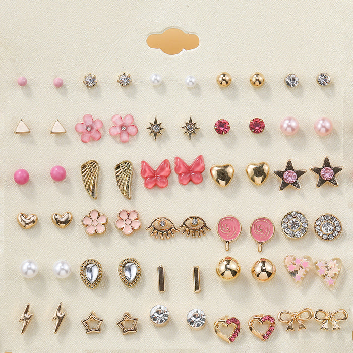 Wholesale Multiple Pairs of Bow Flowers Earrings