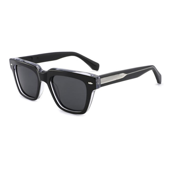 Wholesale Box sunglasses for men and women, fashionable retro rice nail high-end board sunglasses