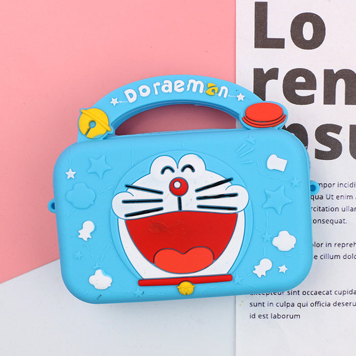 Wholesale Cute Silicone Crossbody Bag Cartoon Design Macaron Color Coin Purse MOQ≥10