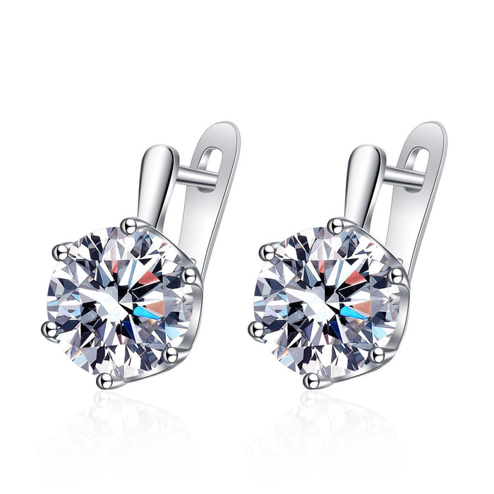 Wholesale Trendy Crown Earrings Copper Electroplated Jewelry Accessory for Resale