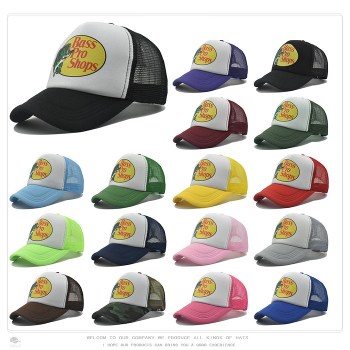 Wholesale Printed baseball cap summer net cap outdoor sunscreen sunshade driver cap