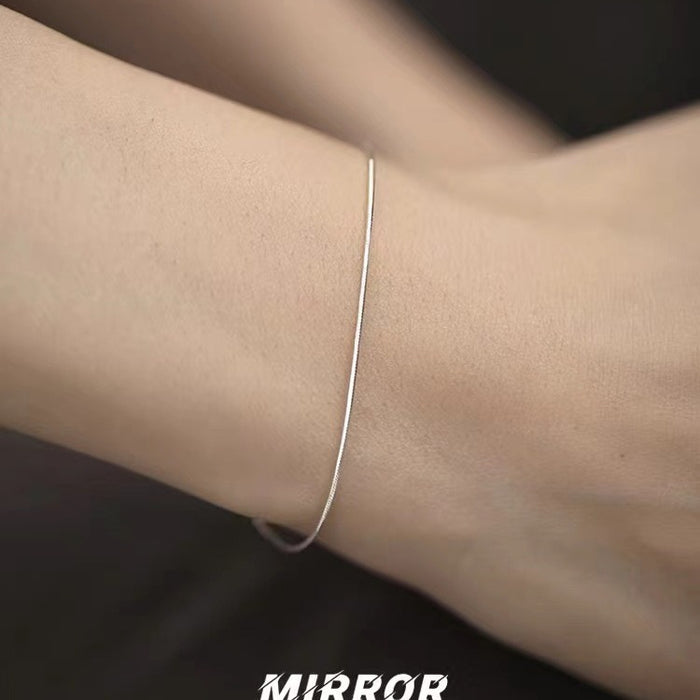 Wholesale Snake bone chain slim bracelet, handmade accessory, niche design accessory