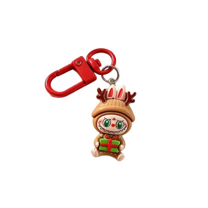Wholesale Resin Christmas Cartoon Keychain Charm Fashion Bag Pendant For Students Gift