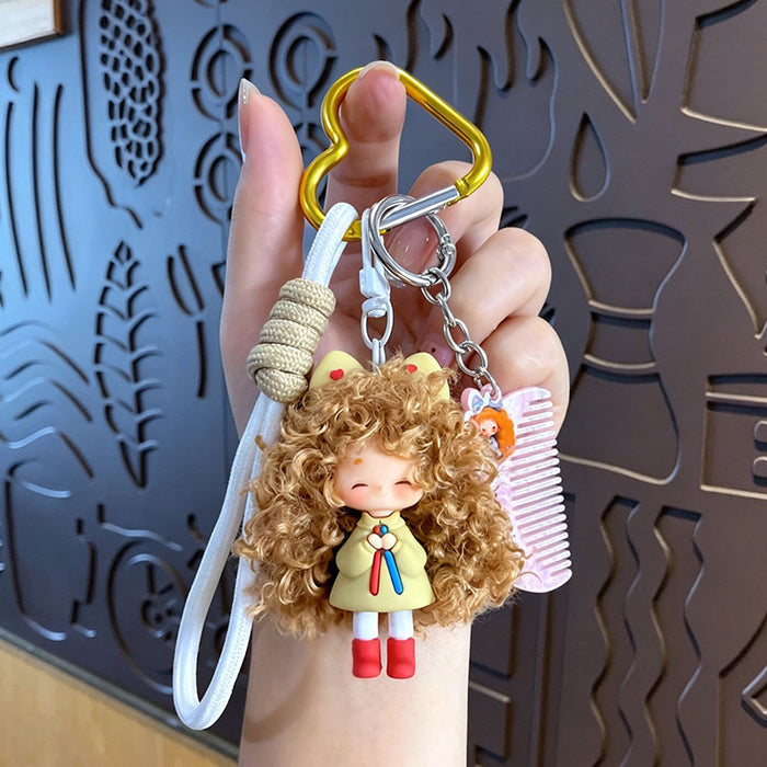 Wholesale Trendy Cartoon Girl Keychain With Soft Glue Nafu Doll Design For Bag Car Or Office Decor