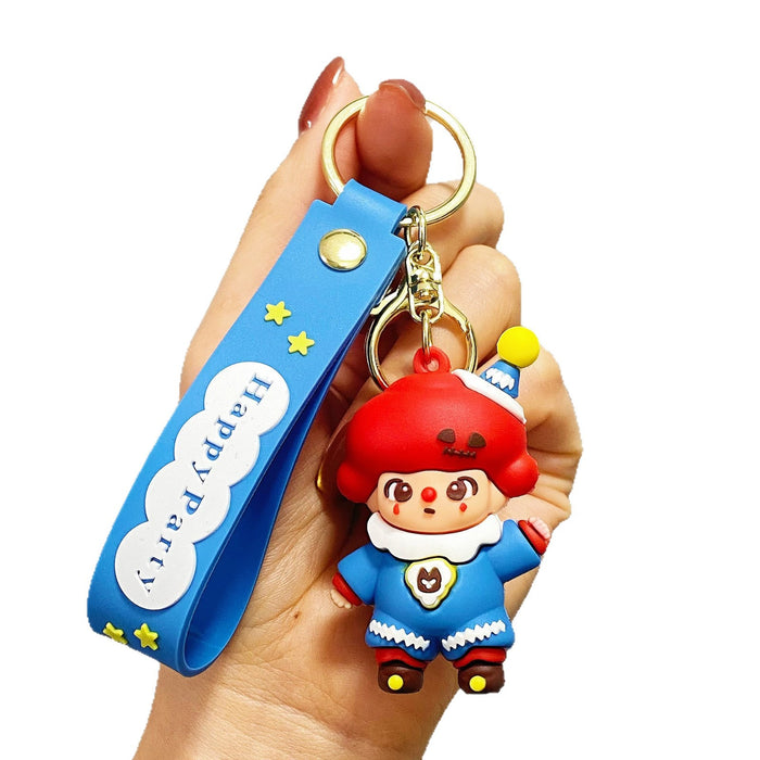 Wholesale 10 PCS Colorful silicone cute cartoon keychains