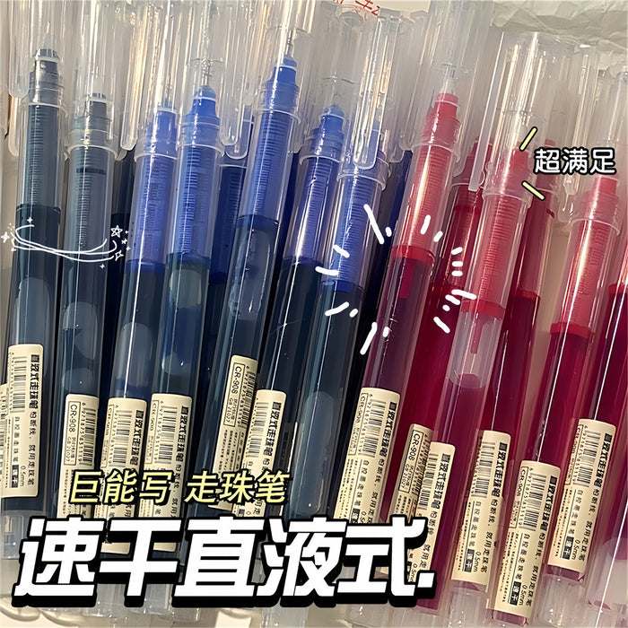 Wholesale Liquid Ball Pen 0. 5m Gel Pen Black Student Quick-drying Pen