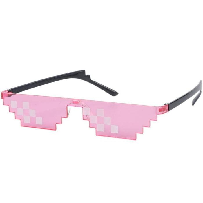 Wholesale Mosaic Glasses Personalized Pixel Sunglasses Double Row Mosaic Glasses