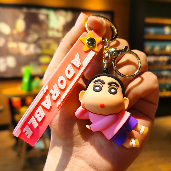 Wholesale Cartoon Silicone Doll Keychain JDC-KC-Tingm287