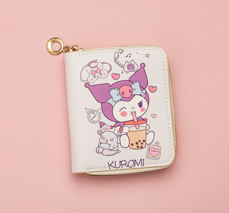 Wholesale Cartoon Anime Cute Short Zipper Wallet Wallet Wallet Wallet Card Bag Zero Wallet