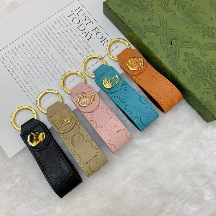 Wholesale Leather Luxury Braided Pattern Keychain JDC-KC-Shih008