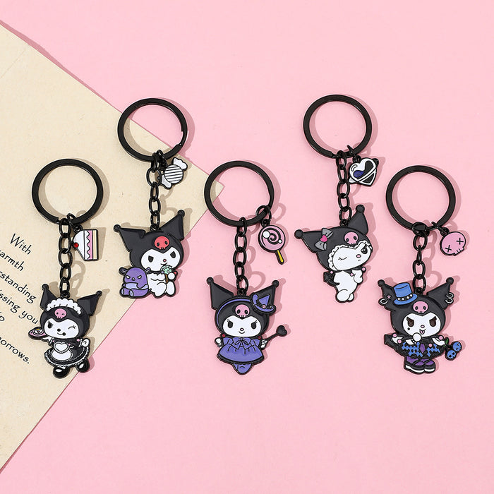 Wholesale Kuromi Keychain Cartoon Bag Pendant Sanrio Keychain Doll Pendant JDC-KC-BS003