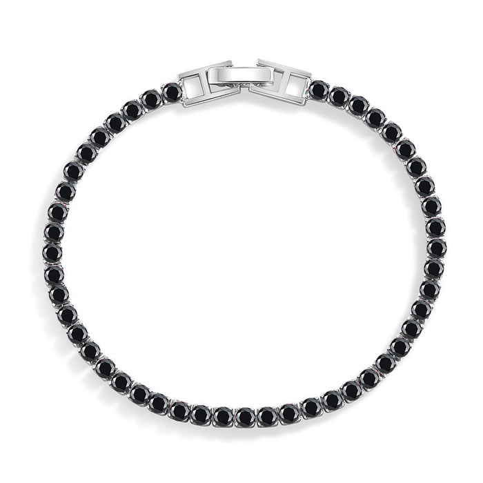 Wholesale Diamond-Set Contion Tennis Bracelet - Stylish Cubic Zirconia Cuff for Women - Boutique Resale