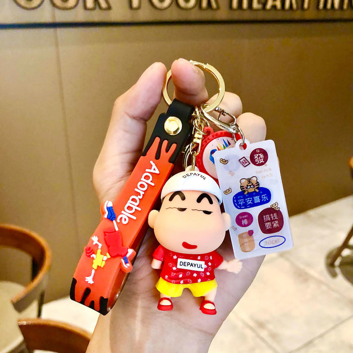 Wholesale  Key Chain Cartoon Car Key Pendant Men and Women Couple School Bag Hanging Ornaments