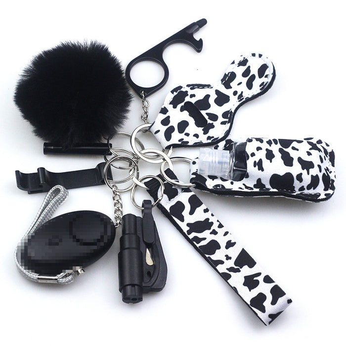 Wholesale Diving Fabric 10-piece Metal Keychain JDC-KC-TouMS001