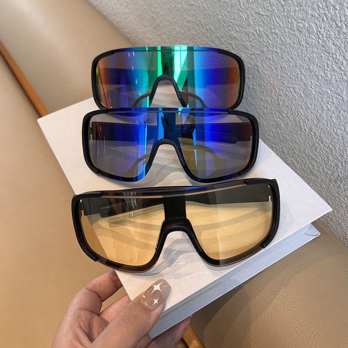 Wholesale Outdoor Cycling Windproof Eye Protection Sunglasses  Sunglasses Ski Glasses Goggles Black Large Frame Mountaineering Glasses