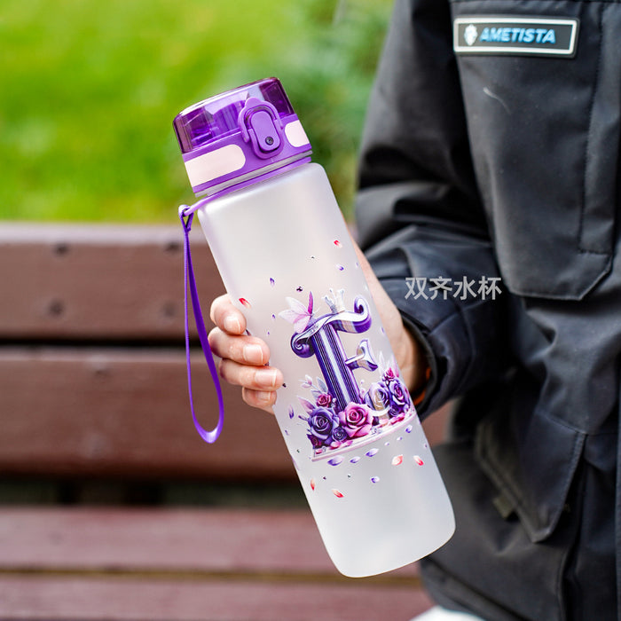 Wholesale Simple letter water bottle