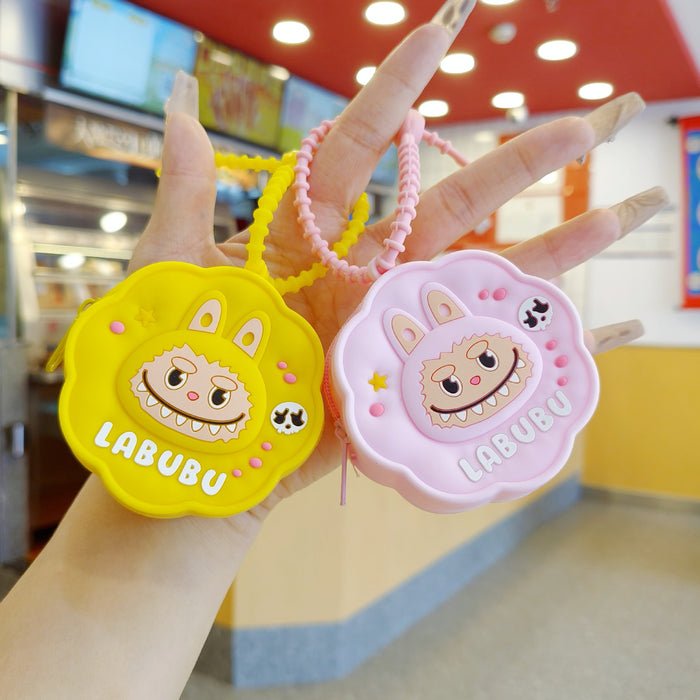 Wholesale Plush Silicone Coin Purse Keychain Coin Bag Pendant