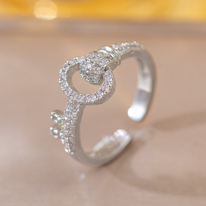 Wholesale Vintage Gold Plated Geometric Hollow Out Ring Adjustable Jewelry Accessory MOQ≥2