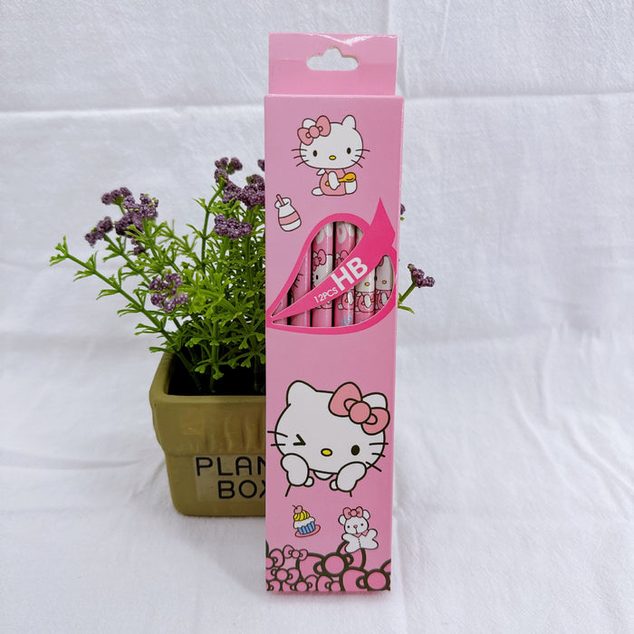 Wholesale Cartoon 12 Pieces Box Wooden Pencil JDC-PC-YaLL001