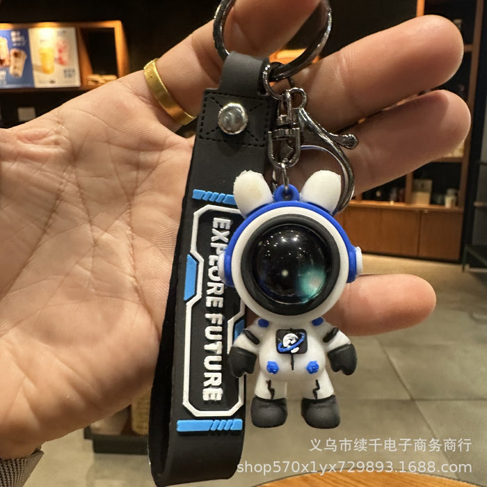 Wholesale Cartoon astronaut keychain couple gift bag decoration creative car keychain pendant