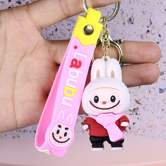 Wholesale Keychain pendant doll blind box pvc soft glue keychain couple pendant