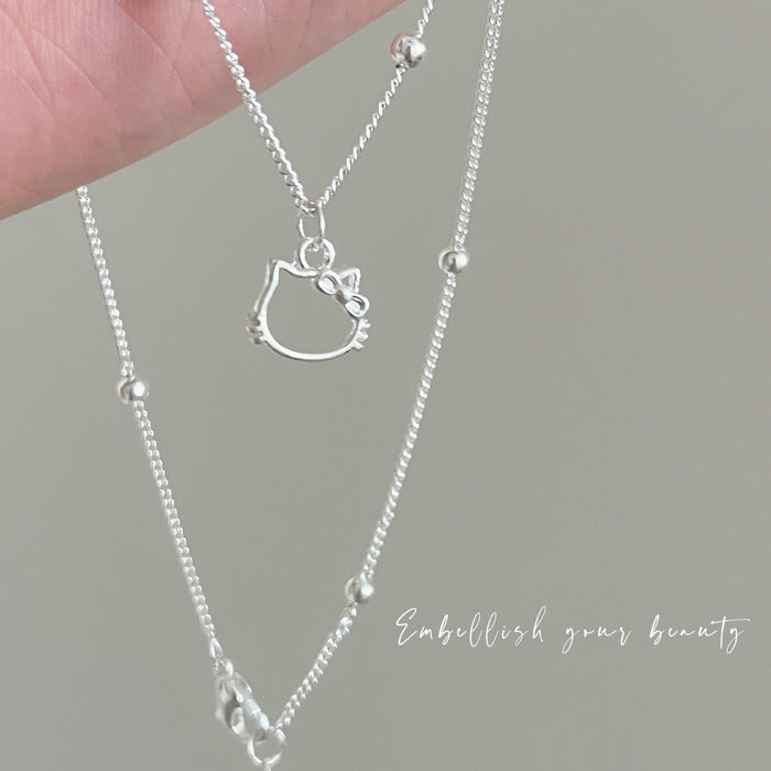 Wholesale Hollow necklace, niche design pendant, collarbone chain