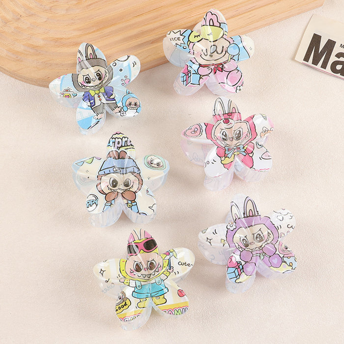 Wholesale Creative Frangipani UV Printed Hair Clip