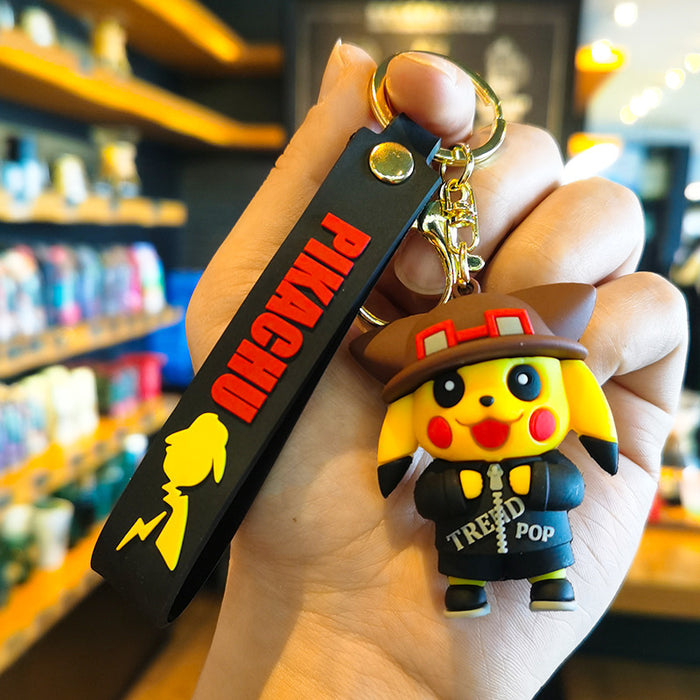 Wholesale Rubber Cartoon Doll Keychain JDC-KC-Tingm172