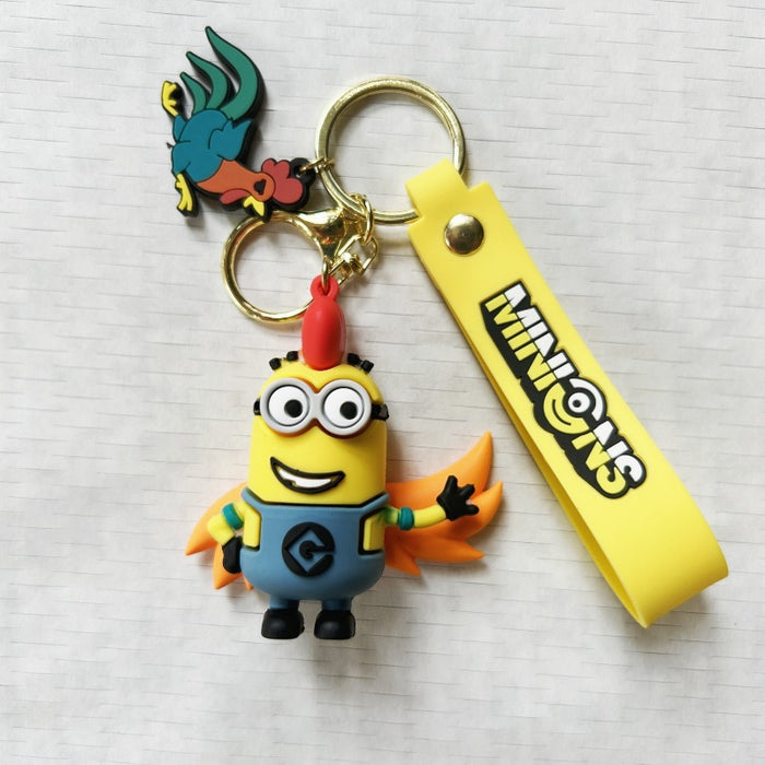 Wholesale Creative cartoon keychain pendant, cute PVC keychain doll pendant