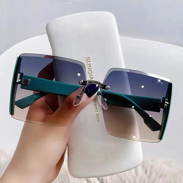 Wholesale Frameless border UV sunshade sunglasses