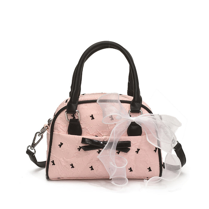Wholesale Vintage niche crossbody bag, new fashionable bow shaped handbag