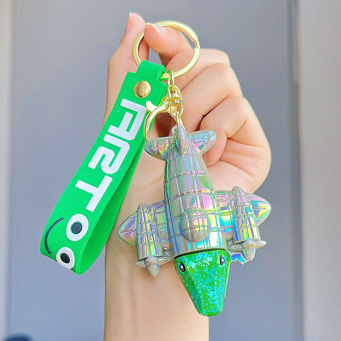 Wholesale Cute electroplated glossy cartoon character keychains