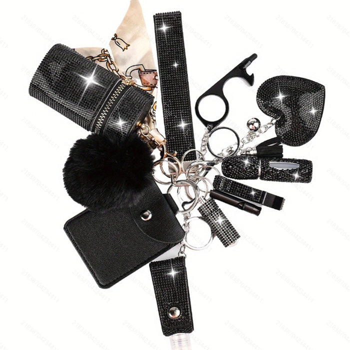 Wholesale Multifunctional Keychain 11-piece Set with Diamond JDC-KC-TouMS011