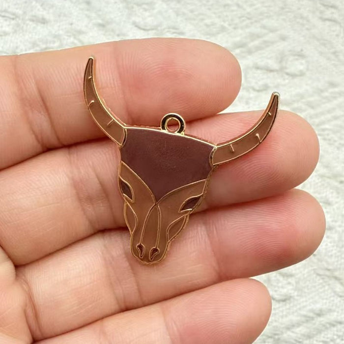Wholesale 10pcs Western Cowboy Series Metal Drip Oil Hook Earrings,  Boots,  and Hat Earrings