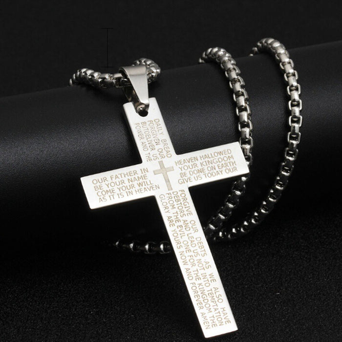 Wholesale stainless steel necklace men's and women's titanium steel pendant jewelry