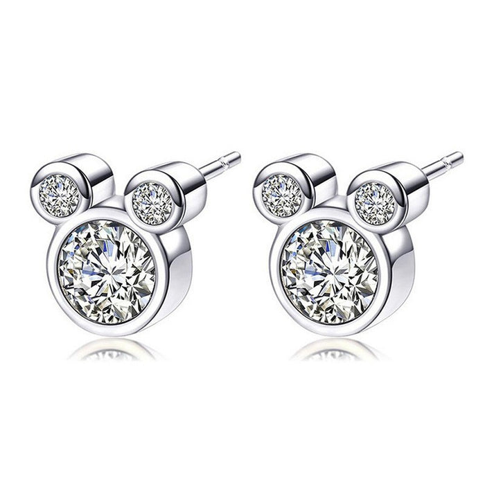 Wholesale Sparkling Zircon Silver Ear Nail Ear Jewelry
