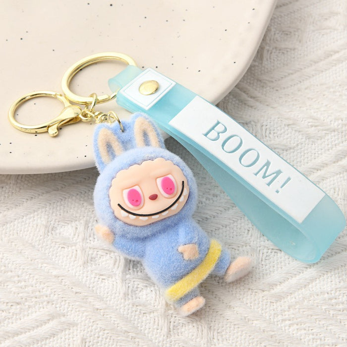 Wholesale Cartoon Flocked Plush Keychain