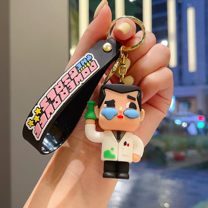 Wholesale Girls Keychain Crying Baby Pendant Bag Car Key Chain Doll Machine Gift Manufacturer