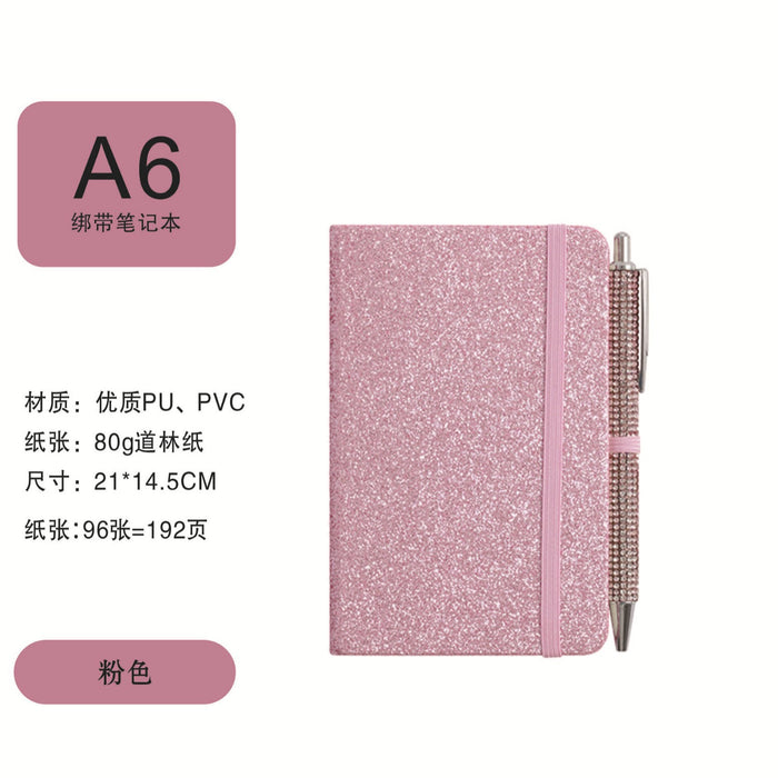 Wholesale Glitter Strap A6 Notebook Colorful Cover Creative Trends