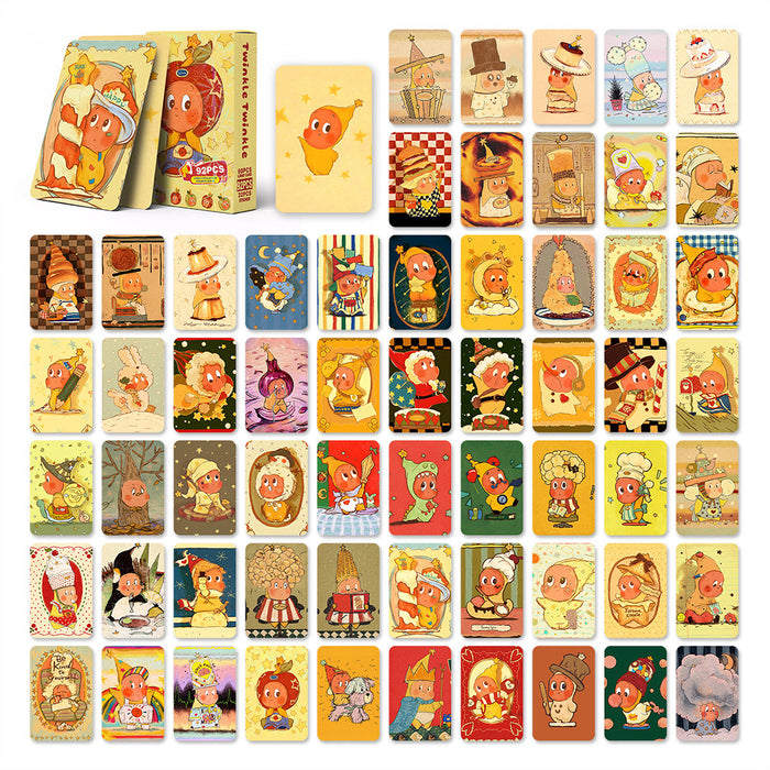 Wholesale 92 Small Cute Cartoon Stickers Collection Photo Double-Sided Lomo Cards