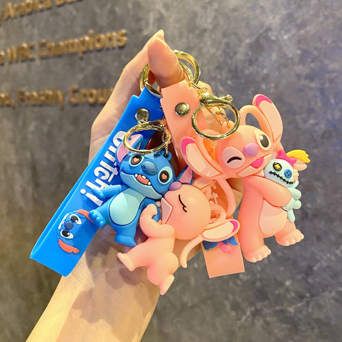 Wholesale Creative cartoon keychain, cute campus style keychain