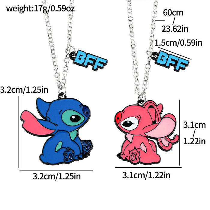 Wholesale Anime Halloween Stitch Keychain Alloy Pendant Fashion Cartoon Accessories Ornaments JDC-KC-BS005