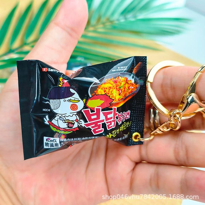 Wholesale New snack bag pendant with simulated miniature rubber candy key pendant