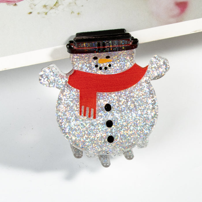 Wholesale Snowman  Christmas Tree Shoes Christmas Hat  Christmas Clip Hair Clip Cute Cartoon