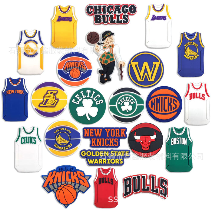 Wholesale 50pcs Basketball Teams  Basketball Shoes Charms