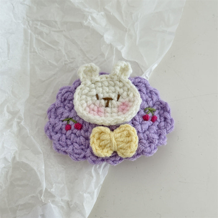 Wholesale Crochet Handmade Embroidered Cute Hair Clips