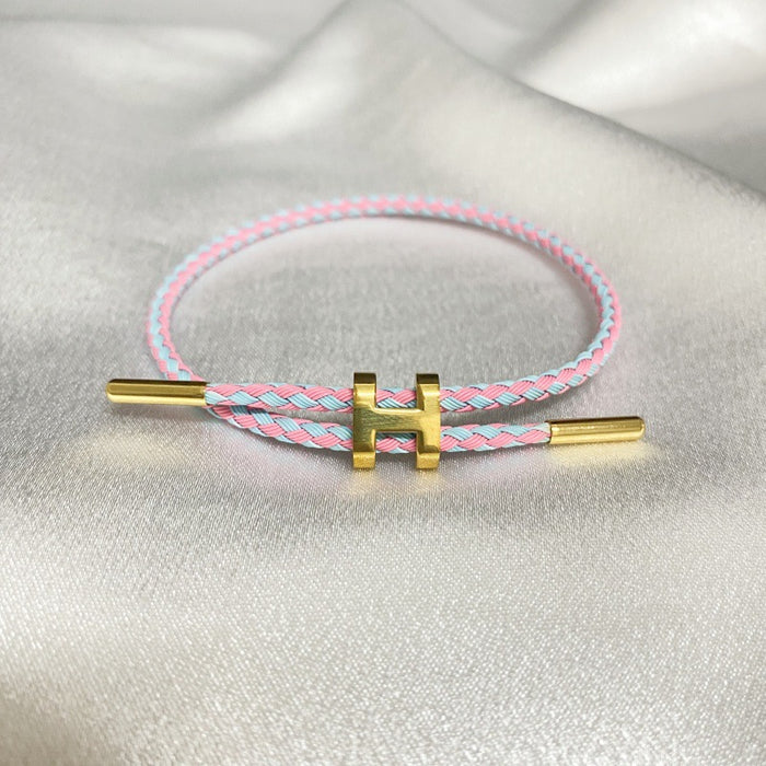 Wholesale I-Shaped Buckle Steel Wire Bracelet H Buckle Adjustable Titanium Steel Bracelet